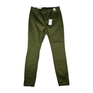 Judy Blue Jeans Womens Size 15/32 Skinny Fit Olive Green High Waist New